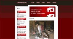 Desktop Screenshot of debarrasdu40.com